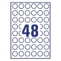Avery L4850REV-25 etichetta autoadesiva Rotondo Bianco 1200 pz