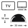 Hama 00220988 organizer per cavi Universale Canalina per cavi Bianco 1 pz