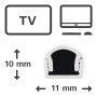 Hama 00220980 organizer per cavi Universale Canalina per cavi Bianco 4 pz