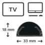 Hama 00220990 organizer per cavi Universale Canalina per cavi Nero 1 pz