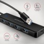 Axagon HUE-C1A hub di interfaccia USB 3.2 Gen 1 (3.1 Gen 1) Type-A 5000 Mbit/s Nero