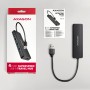 Axagon HUE-C1A hub di interfaccia USB 3.2 Gen 1 (3.1 Gen 1) Type-A 5000 Mbit/s Nero