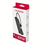Axagon HUE-C1A hub di interfaccia USB 3.2 Gen 1 (3.1 Gen 1) Type-A 5000 Mbit/s Nero