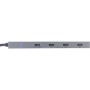 InLine USB 3.2 Gen.2 Hub (10Gb/s), 4 porte USB-C, OTG, custodia in allumi (35392B)