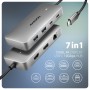 Axagon HUB USB HMC-CUB83X2, USB 10Gbps hub, 2x USB-A, USB-C, HDMI & DP 4k/144Hz, RJ-45 GLAN, PD 100W, kabel USB-C 15cm Cablato U