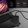 Axagon EE25-SLC contenitore di unità di archiviazione Box esterno HDD/SSD Nero 2.5"
