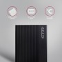 Axagon EE35-GTR USB-C 5Gbps - SATA 6G, 3.5 RIBBED box BLACK - USB Typ C Custodia per Disco Rigido (HDD) Nero 3.5"