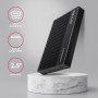 Axagon EE25-GTR USB-C 3.2 Gen 2 - SATA 6G 2.5\" externes Festplattengehäuse geriffelt Box esterno HDD/SSD Nero 2.5"