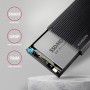 Axagon EE25-GTR USB-C 3.2 Gen 2 - SATA 6G 2.5\" externes Festplattengehäuse geriffelt Box esterno HDD/SSD Nero 2.5"