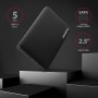 Axagon EE25-SL contenitore di unità di archiviazione Box esterno HDD/SSD Nero 2.5"