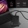 Axagon EE25-SL contenitore di unità di archiviazione Box esterno HDD/SSD Nero 2.5"