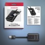 Axagon ADM2-AM USB-A 10Gbps - M.2 NVMe & SATA SSD adaptér, kabelis USB-A 10cm Box esterno SSD Nero