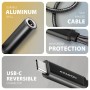 Axagon ADA-HCPD cavo audio 0,1 m USB-C, 3.5 mm USB-C Nero