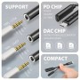 Axagon ADA-HCPD cavo audio 0,1 m USB-C, 3.5 mm USB-C Nero