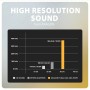 Axagon ADA-HCPD cavo audio 0,1 m USB-C, 3.5 mm USB-C Nero