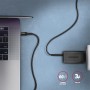 Axagon Data and charging USB 2.0 cable 1.5 m long. PD 60W, 3A. Black braided. cavo USB 1,5 m USB C Nero (BUCM-CM15AB)