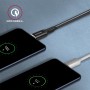 Axagon Data and charging USB 2.0 cable 1.5 m long. PD 60W, 3A. Black braided. cavo USB 1,5 m USB C Nero (BUCM-CM15AB)