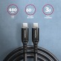 Axagon BUCM-CM20AB cavo USB USB 2.0 2 m USB C Nero