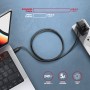 Axagon BUCM2-CM15AB Ladekabel USB-C zu USB-C 2.0, 1,5 m, PD 240 W 5 A, ALU - Schwarz - 1,5 Meter langes USB-C zu USB-C Kabel cav