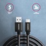 Axagon BUCM3-AM15AB cavo USB USB 3.2 Gen 1 (3.1 Gen 1) 1,5 m USB C USB A Nero