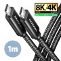 Axagon BUCM4X-CM10AB cavo USB USB4 Gen 3x2 1 m USB C Nero