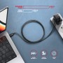 Axagon BUCM4X-CM10AB cavo USB USB4 Gen 3x2 1 m USB C Nero