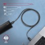 Axagon BUCM4X-CM10AB cavo USB USB4 Gen 3x2 1 m USB C Nero