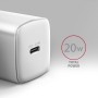 Axagon ACU-PD20W wall charger 1x QC3.0/AFC/FCP/PD type-C 20W white Telefono cellulare, Smartphone, Orologio intelligente, Tablet