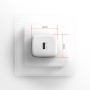 Axagon ACU-PD20W wall charger 1x QC3.0/AFC/FCP/PD type-C 20W white Telefono cellulare, Smartphone, Orologio intelligente, Tablet