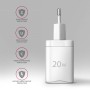 Axagon ACU-PQ20W Caricabatterie per dispositivi mobili Universale Bianco AC Ricarica rapida Interno