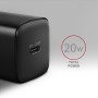 Axagon ACU-PD20 wall charger 1x QC3.0/AFC/FCP/PD type-C, 20W, black Telefono cellulare, Smartphone, Orologio intelligente, Table
