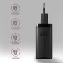 Axagon ACU-DPQ65 Caricabatterie per dispositivi mobili Telefono cellulare, Netbook, Computer portatile, Smartphone, Orologio int