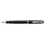 Pelikan Füllhalter P 205, Federbreite: B, schwarz mit polierter Edelstahlfeder, Patronenfüllsystem, Tinten- - 1 Stück (930875