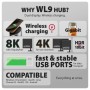 Axagon HMC-WL9 replicatore di porte e docking station per laptop Cablato USB 3.2 Gen 2 (3.1 Gen 2) Type-C Grigio