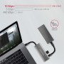 Axagon HMC-5G21 replicatore di porte e docking station per laptop Cablato USB 3.2 Gen 2 (3.1 Gen 2) Type-C Grigio