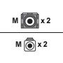 Extreme Networks - Patch-Kabel - LC Multi-Mode (M) zu SC multi-mode (M) - 3 m - Glasfaser - für Matrix X-Series (9380527-3M)