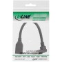 InLine Cavo adattatore DisplayPort 1.4 ST/BU, 8K4K, angolato verso l'alto (17159O)