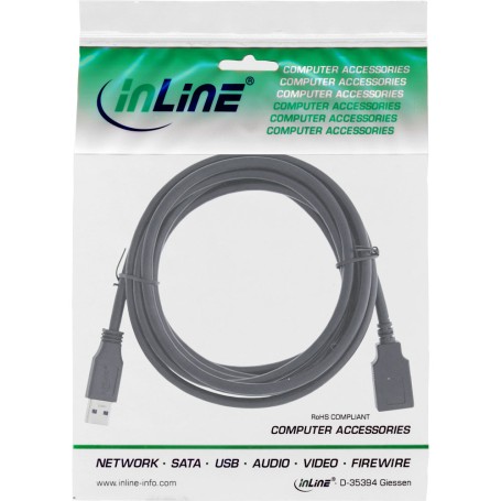 InLine 35630 cavo USB 3 m USB 3.2 Gen 1 (3.1 Gen 1) USB A USB B Nero (4043718153756)