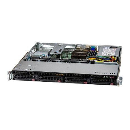 Supermicro SYS-510T-M sistema barebone per server Intel C256 LGA 1200 (Socket H5) Rack (1U) Nero