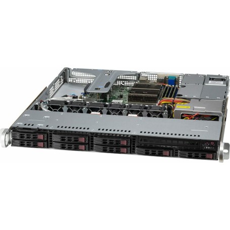 Supermicro SYS-110T-M sistema barebone per server Intel C256 LGA 1200 (Socket H5) Rack (1U) Nero