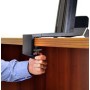 Ergotron WorkFit-S, Single LD with Worksurface+ Nero Pannello piatto Supporto multimediale (33-350-200)