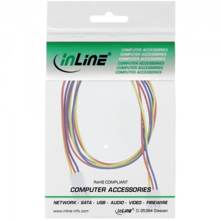 InLine Cavo alimentazione ventole, 3 pin Molex maschio / femmina, 0,6m (33328L)