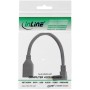 InLine Cavo adattatore DisplayPort 1.4 ST/BU, 8K4K, angolato verso il basso (17159U)
