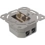 InLine Scatola prese Cat.6, 2x RJ45 F, esterno o ad incasso, orizzont., bianca (75602J)