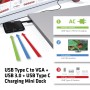 CLUB3D USB Type C to VGA + USB 3.0 + USB Type C Charging Mini Dock (CSV-1532)