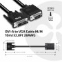 CLUB3D DVI-A TO VGA CABLE M/M 3m/ 9.8ft 28 AWG Nero (CAC-1243)