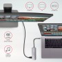 Axagon HMC-HCR3A 3x USB-A+ HDMI+ SD/microSD USB-C 3.2 Gen 1 hub 20cm Cablato USB 3.2 Gen 1 (3.1 Gen 1) Type-C Grigio