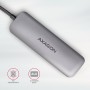 Axagon HMC-HCR3A 3x USB-A+ HDMI+ SD/microSD USB-C 3.2 Gen 1 hub 20cm Cablato USB 3.2 Gen 1 (3.1 Gen 1) Type-C Grigio