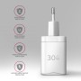 Axagon ACU-PD30W wall charger 1x QC3.0/AFC/FCP/PD type-C 30W white Telefono cellulare, Smartphone, Orologio intelligente, Tablet