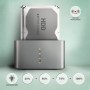 Axagon ADSA-DC docking station per unità di archiviazione USB 3.2 Gen 1 (3.1 Gen 1) Type-A Grigio